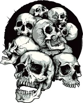 Skulls rolling Stock Illustration