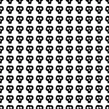 Skulls seamless pattern Stock Illustration