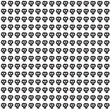 Skulls seamless pattern Stock Illustration