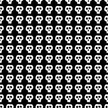 Skulls seamless pattern Stock-Illustration