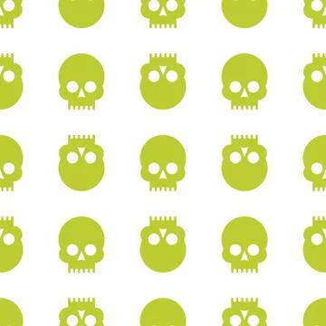 Skulls seamless pattern Stock Illustration