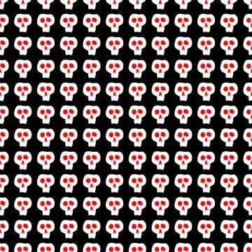 Skulls seamless pattern Stock Illustration