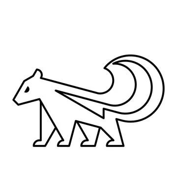 Skunk Logo Stock Illustration
