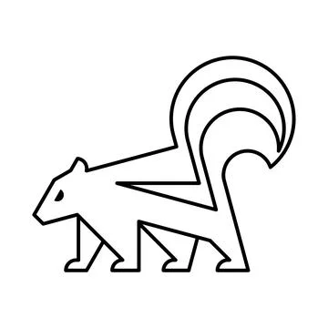Skunk Logo Stock Illustration