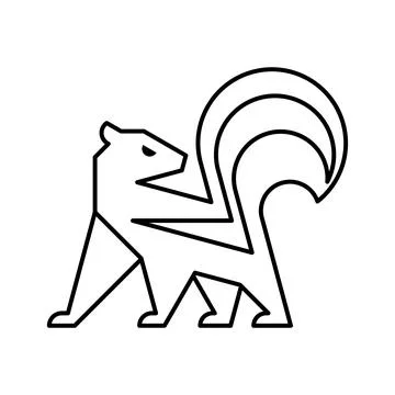 Skunk Logo Stock Illustration