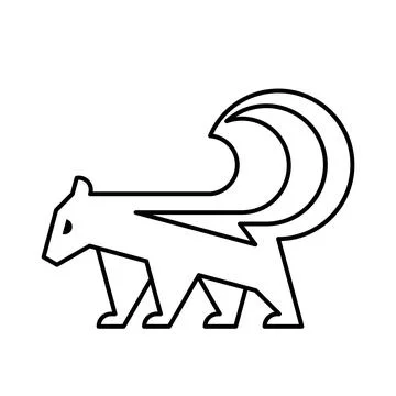 Skunk Logo Stock Illustration
