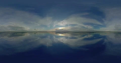 Sky 360 equirectangular hdr spherical mirror, panoramic clouds environment map Stock Footage 168124021