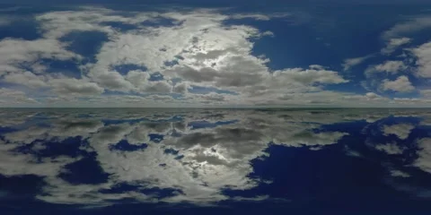 Sky 360 panorama mirror background, cloudy horixo nature, spherical cloudscape Stock Footage 167786715
