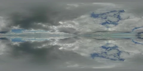 Sky 360 panorama mirror background, cloudy horixo nature, spherical cloudscape Stock Footage 167895354