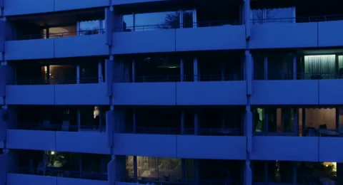 Up to the sky 4K Skyscraper Residential block Stock Footage 66202986