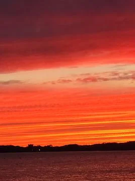 Sky Ablaze-Sunset Stock Photos