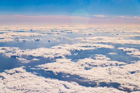 The sky above the clouds Stock Photos