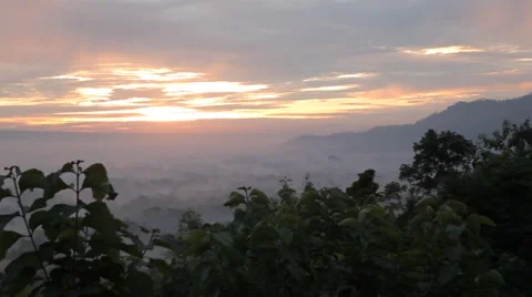 The sky above the island of Java Video stock 49960539