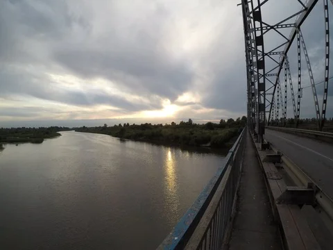 The sky above the river (3) Stock Footage 78736959