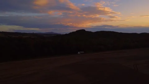 Sky above the road Video stock 314431763