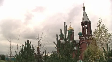 Sky above the temple Stock Footage 8911851