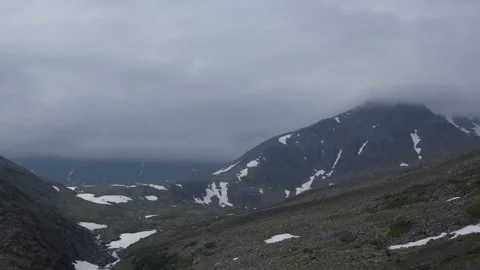 Sky above the Uralic mountains. Timelapse Stock Footage 282742093
