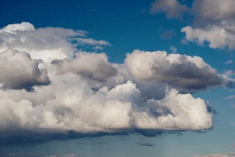 The sky with abstract clouds Stock Photos