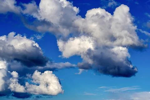 The sky with abstract clouds Foto stock