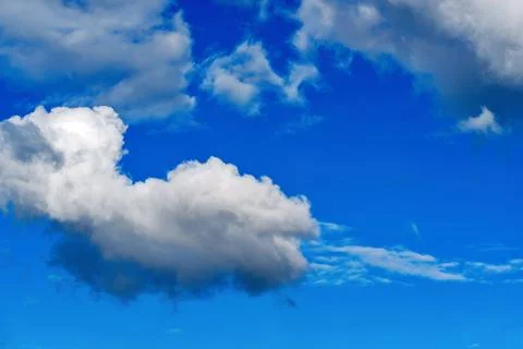 The sky with abstract clouds Stock Photos