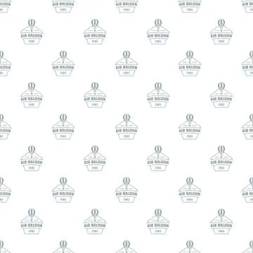 Sky air balloon pattern seamless Stock Illustration