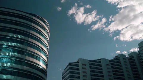 Sky and buildings in Nursultan Video stock 197203997
