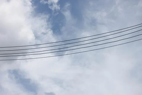 Sky and cable Stock Photos