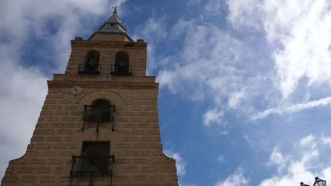 Sky and churche slow Motion Stock Footage 157444612