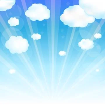 Sky and cloud Stock Illustration