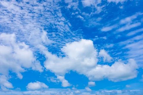 Sky and cloud nature environment landscape background ,Good weather day bac.. Stock Photos