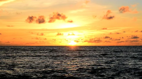 Sky and cloud over andaman ocean on windy evening Stock Footage 63421505