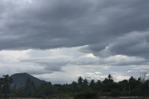Sky and cloud before the storm Stock Photos