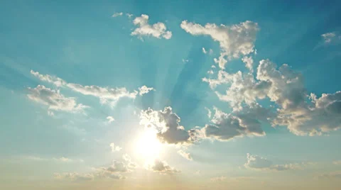 Sky and clouds. 4K. FULL HD, 4096x2304. 库存影片 34778198