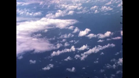 Sky and Clouds from Airplane Video stock 278331800