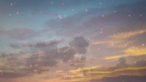 Sky and clouds and beautiful sunshine on the last working day of the week. Stock Footage 307125445