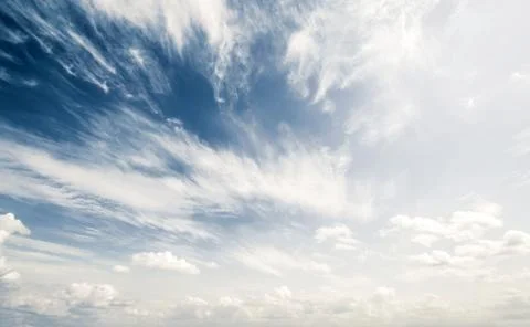 Sky and clouds atmosphere background Stock Photos