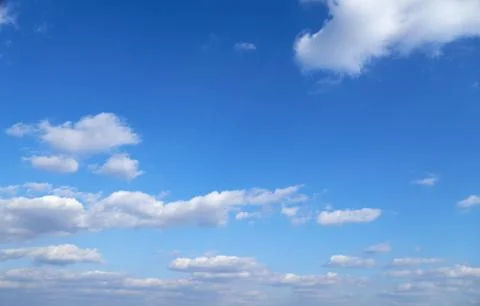 Sky and clouds as background during the day, bright and beautiful Foto stock