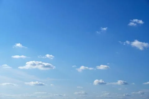 Sky and clouds as background during the day, bright and beautiful Stock Photos
