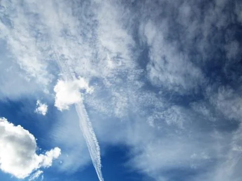Sky and clouds background Stock Photos