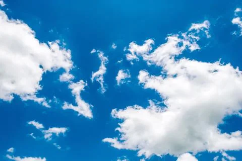 Sky and clouds background. Stock Photos