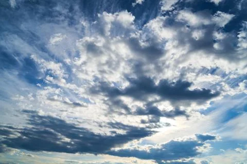 Sky and clouds background Stock Photos