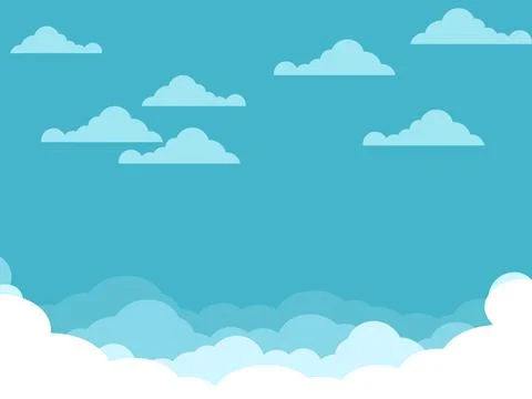 Sky and Clouds Background. web banners. Vector illustration eps Illustrazione stock