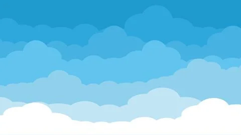 Sky and Clouds Background. web banners. Vector illustration eps Stock Illustration