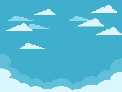 Sky and Clouds Background. web banners. Vector illustration eps Stock Illustration