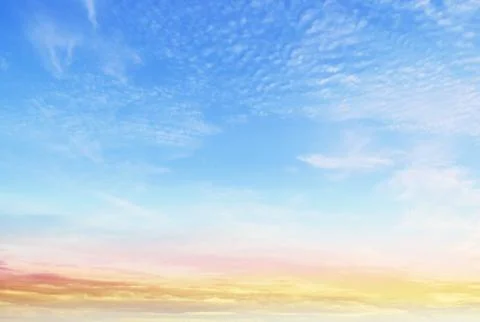 Sky and clouds beautiful summer Stock Photos