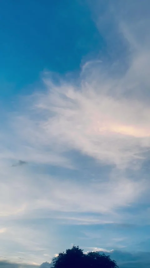  sky and clouds, The clear sky and the clouds are scattered. Stock Footage 311325209