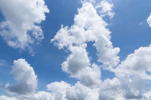 Sky and clouds daylight sun background Stock Photos