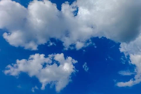 Sky and clouds at the end of the rainy season. Stock Photos