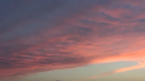 Sky and clouds in the evening 3 Stock Footage