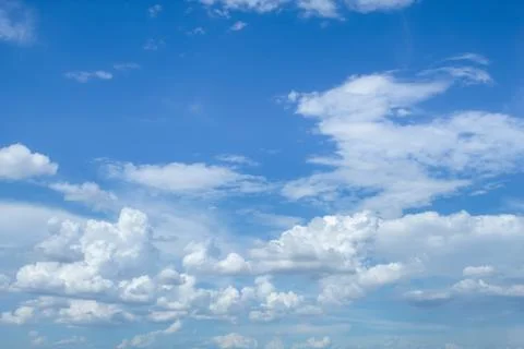 The sky and clouds forming a rainstorm during the day. Stock Photos